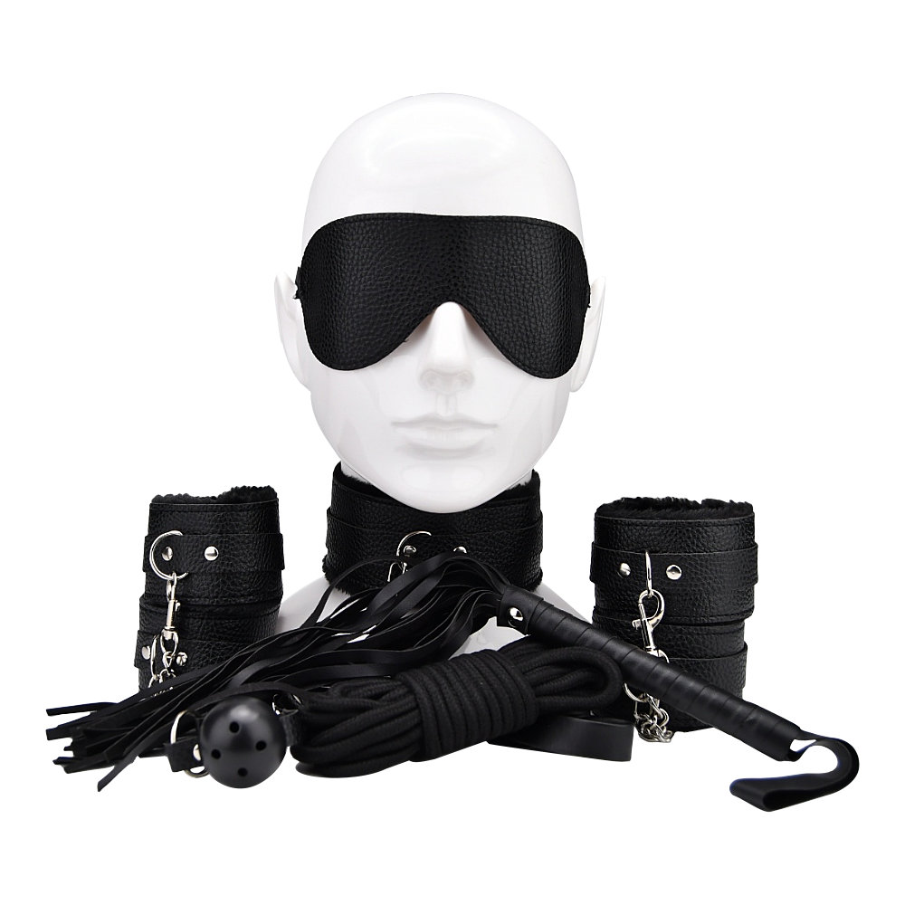 Bound to Play Anfänger Bondage Set Schwarz (8 Teile)
