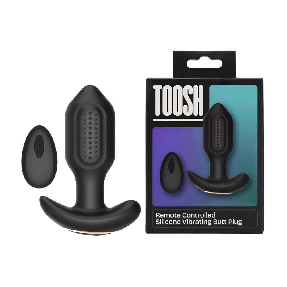 Plug Anale Vibrante in Silicone Controllato a Distanza Toosh