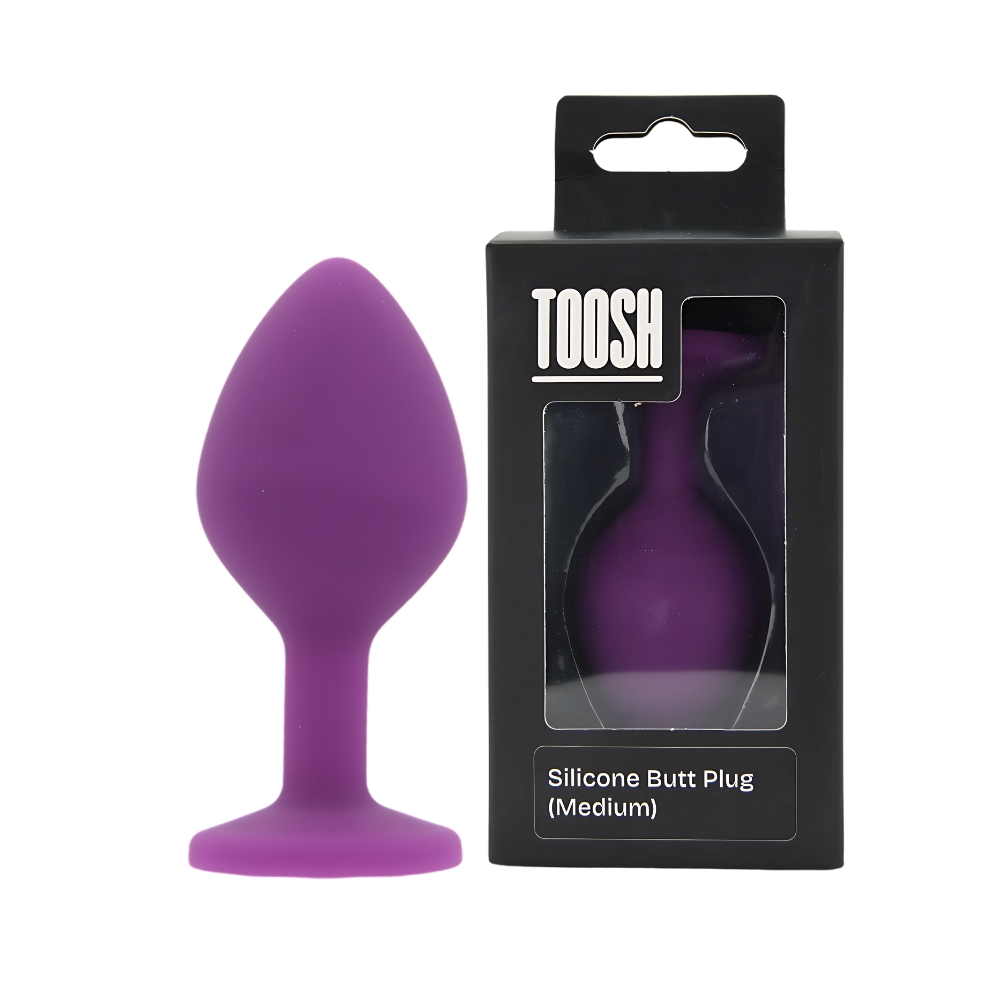 Toosh Plug Anale in Silicone Viola Medio