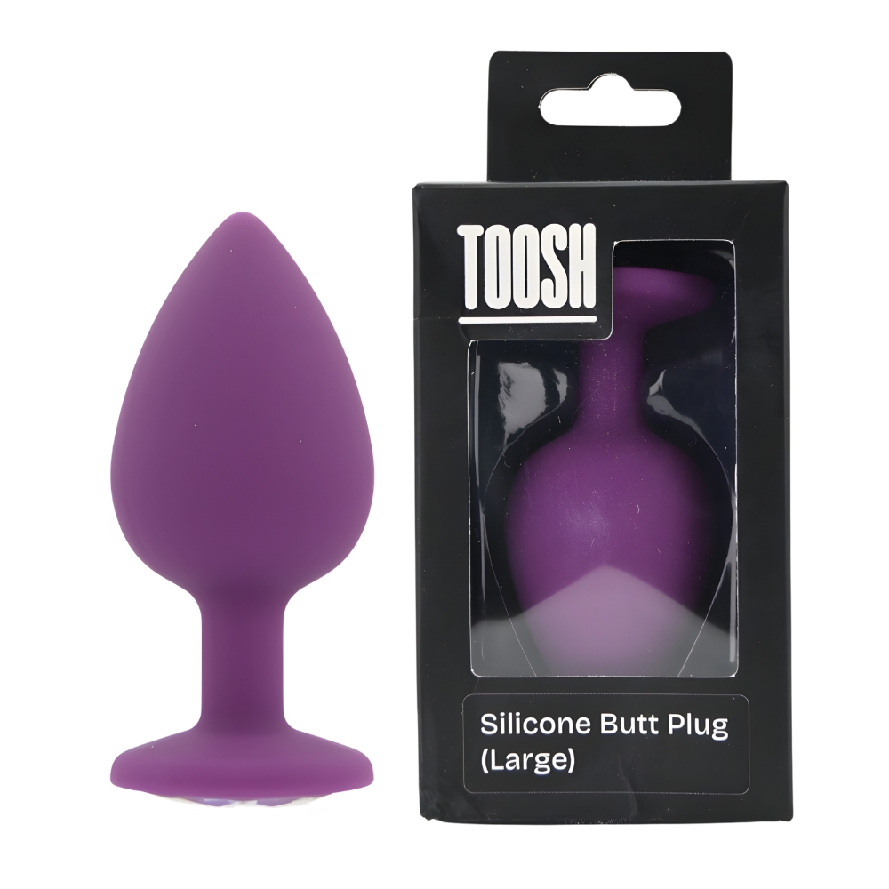 Toosh Plug Anale in Silicone Viola Grande