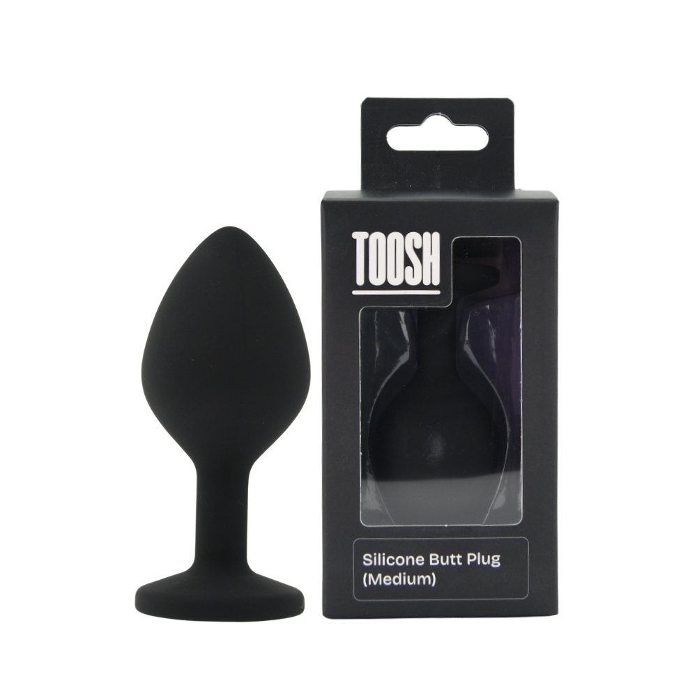 Toosh Plug Anale in Silicone Nero Medio