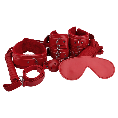 Loving Joy Anfänger Bondage-Kit Rot (8 Teile)