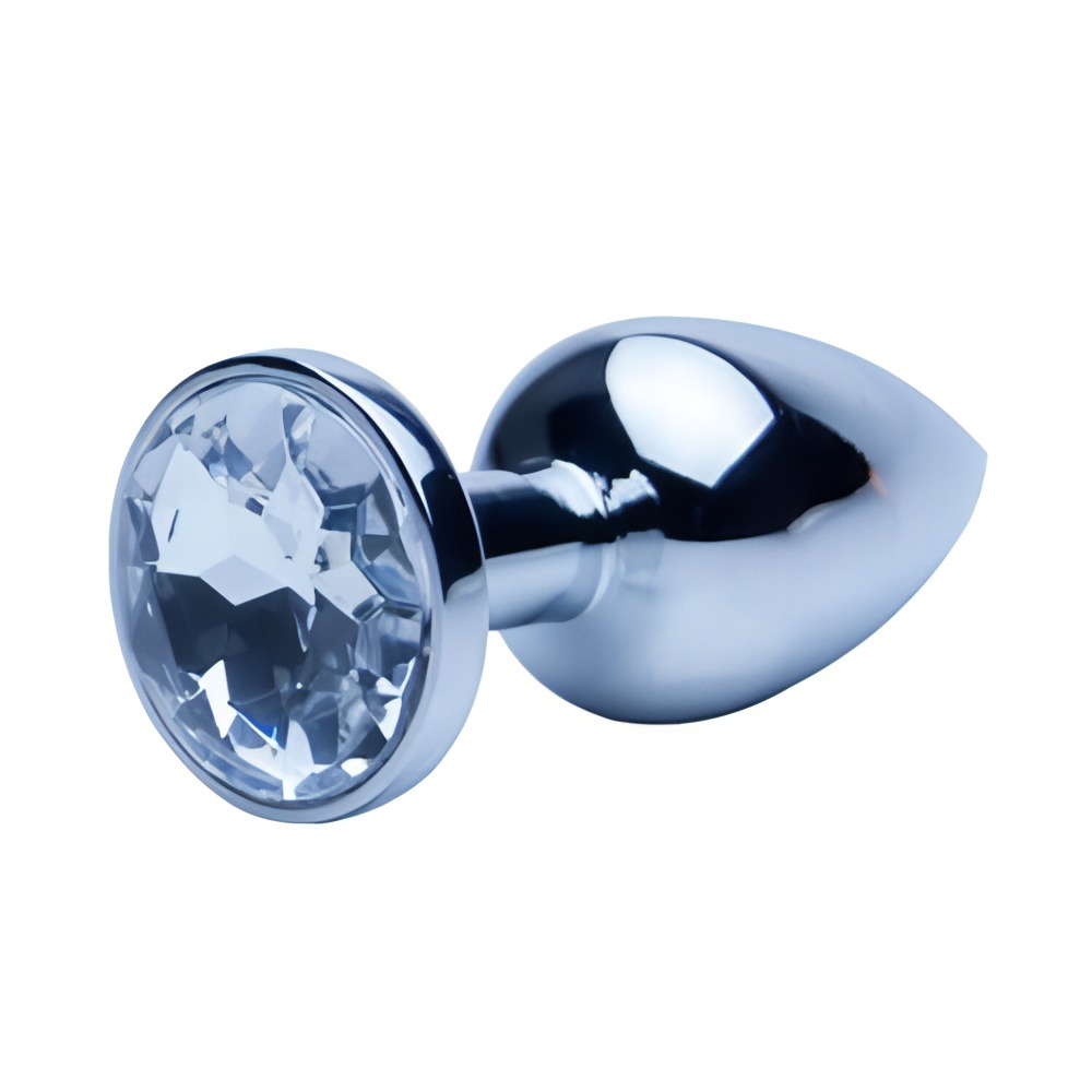 Precious Metals Silver Butt Plug-Grande